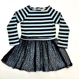 Anthem of the Ants Blue Dress with Tulle Skirt